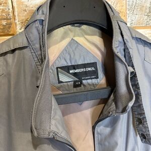 Members Only Gray Windbreaker Jacket